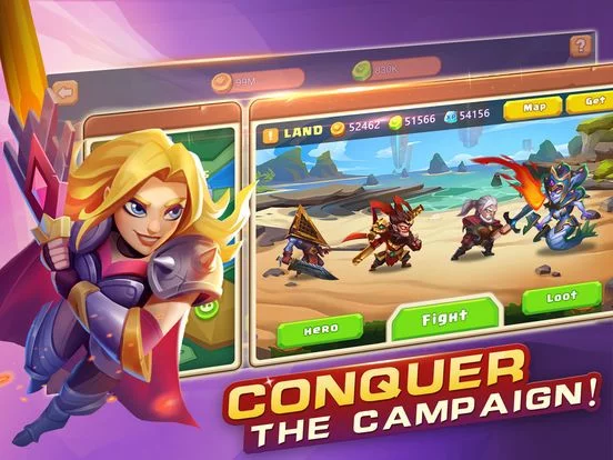 Изображение игры: Idle Battles:Heroes vs Zombies