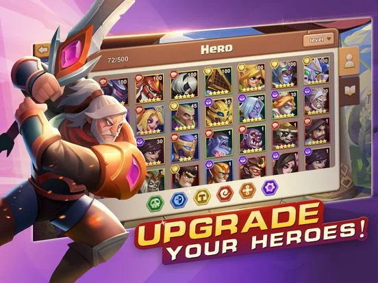 Изображение игры: Idle Battles:Heroes vs Zombies