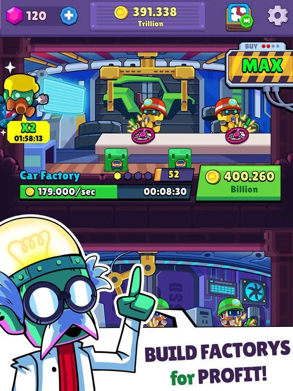 Изображение игры: Robot Inc, Idle Factory Tycoon
