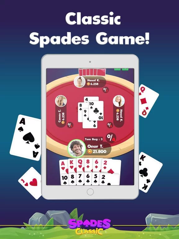 Изображение игры: Spades Classic Online