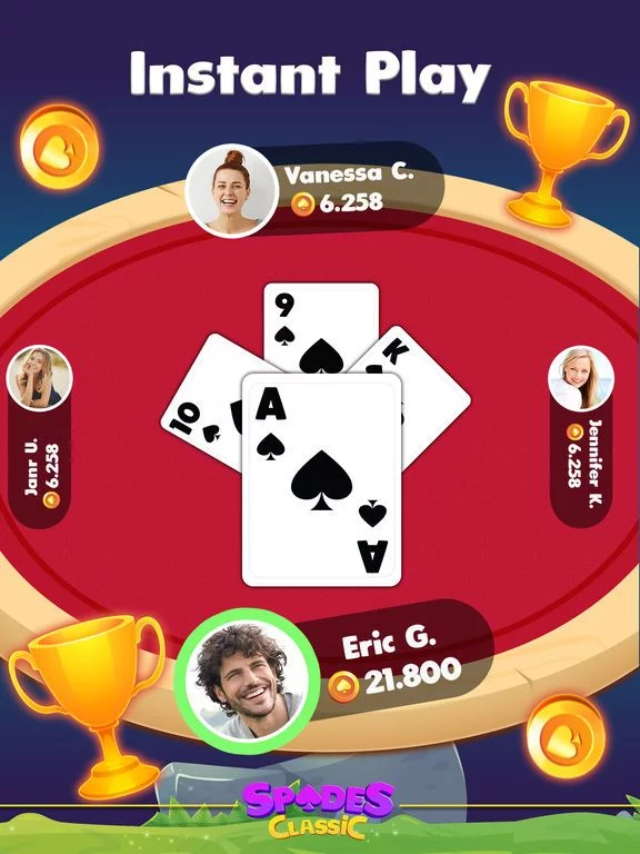 Изображение игры: Spades Classic Online