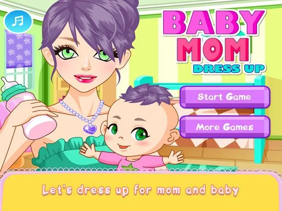 Изображение игры: Baby Mom Dressup Beauty Girl Games