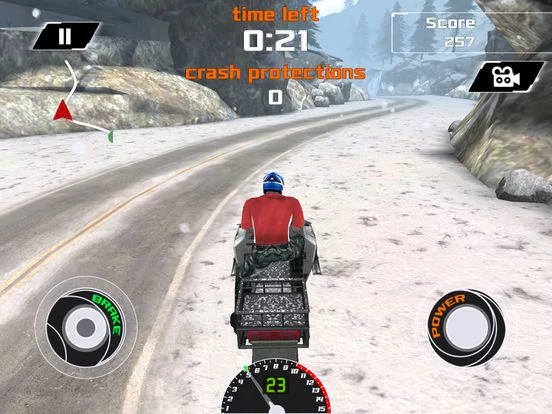 Изображение игры: Arctic Snowmobile Racing - 3D eXtreme Winter Ice Trails Driving Edition Free
