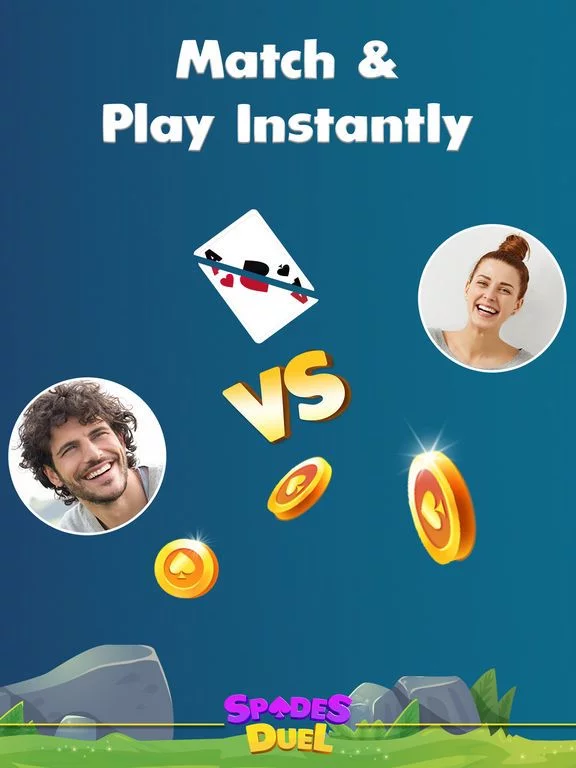 Изображение игры: Spades Duel Online Card Game