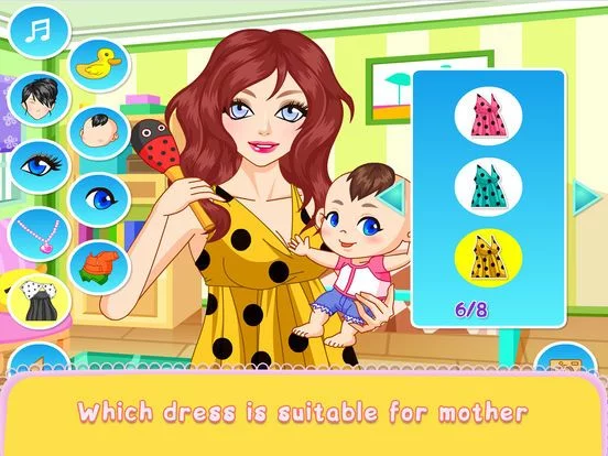 Изображение игры: Baby Mom Dressup Beauty Girl Games