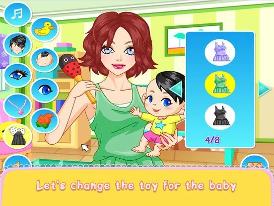 Изображение игры: Baby Mom Dressup Beauty Girl Games