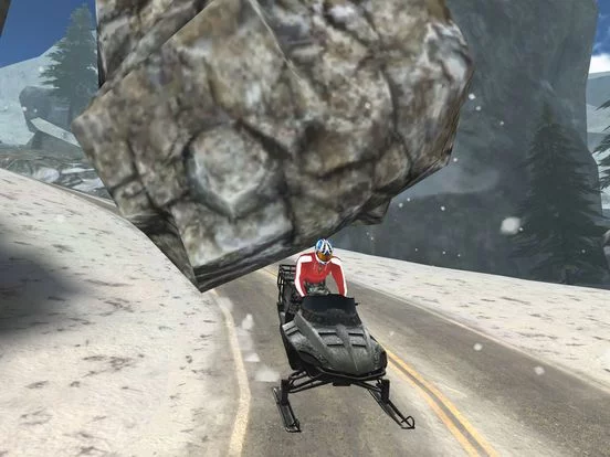 Изображение игры: Arctic Snowmobile Racing - 3D eXtreme Winter Ice Trails Driving Edition Free