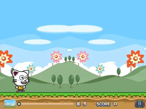Изображение игры: Kitty Dash - Brave Rocket Frontier