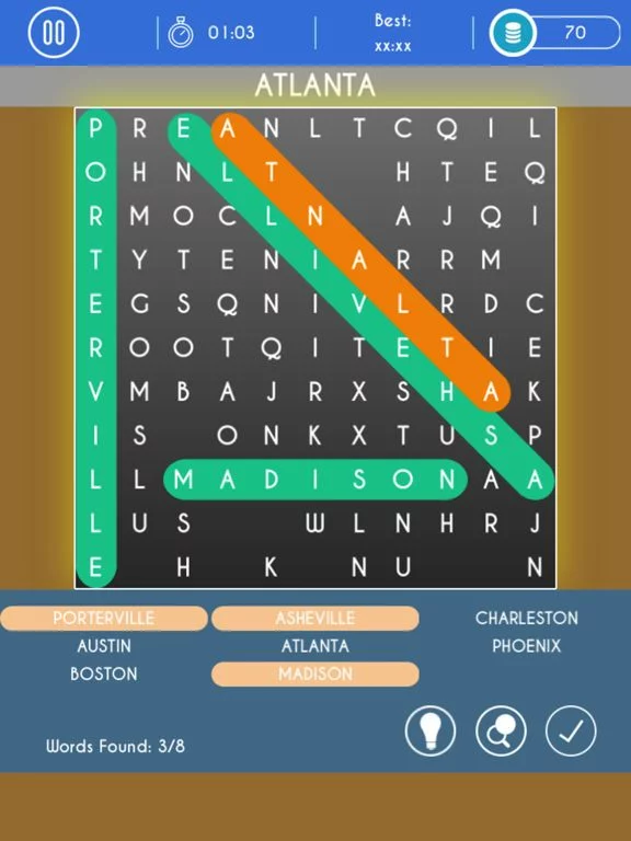 Изображение игры: WordDict: Word Search Puzzles