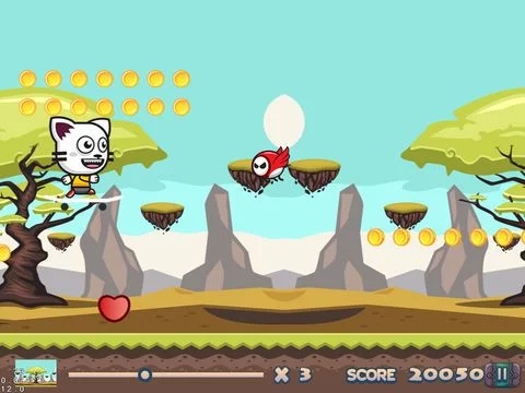 Изображение игры: Kitty Dash - Brave Rocket Frontier