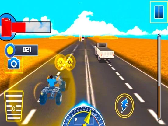 Изображение игры: Traffic Quad Bike Rider: End-Less Road Rac-ing 3D