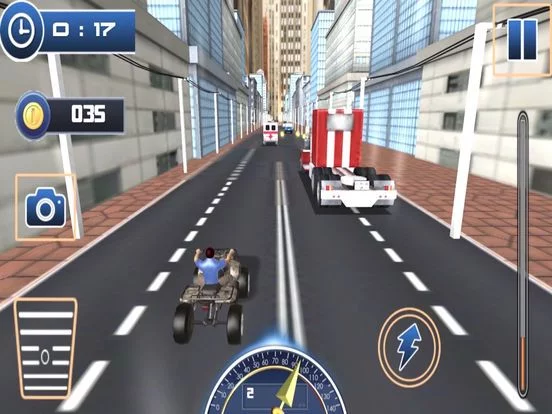 Изображение игры: Traffic Quad Bike Rider: End-Less Road Rac-ing 3D