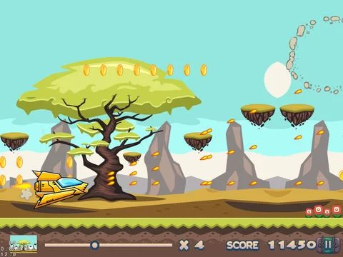 Изображение игры: Kitty Dash - Brave Rocket Frontier