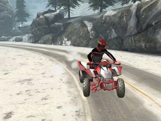 Изображение игры: ATV Snow Racing - eXtreme Real Winter Offroad Quad Driving Simulator Game FREE Version