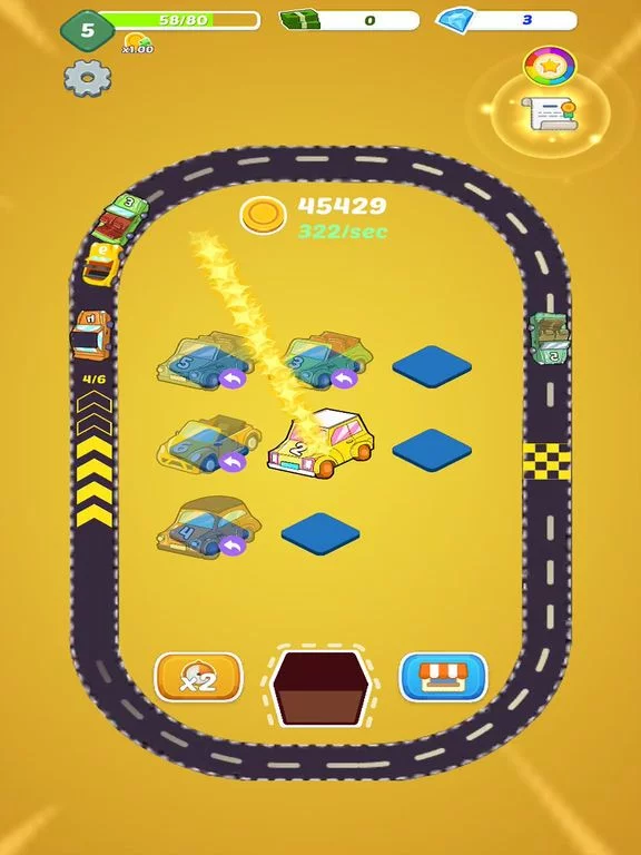 Изображение игры: Merge Cars Tycoon