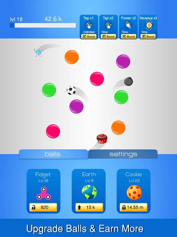 Изображение игры: Idle Balls Tap Itch