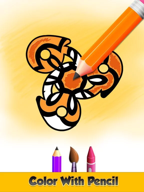 Изображение игры: Coloring book Fidget Spinner