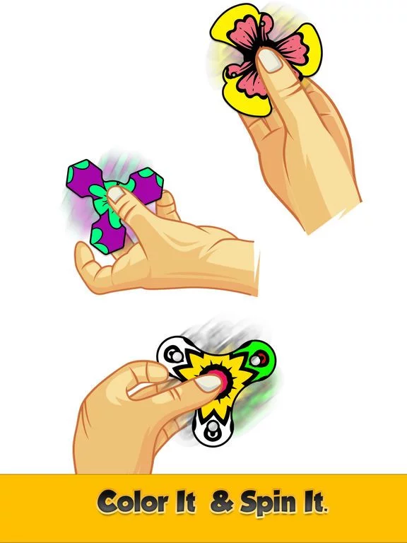 Изображение игры: Coloring book Fidget Spinner