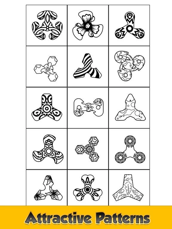 Изображение игры: Coloring book Fidget Spinner