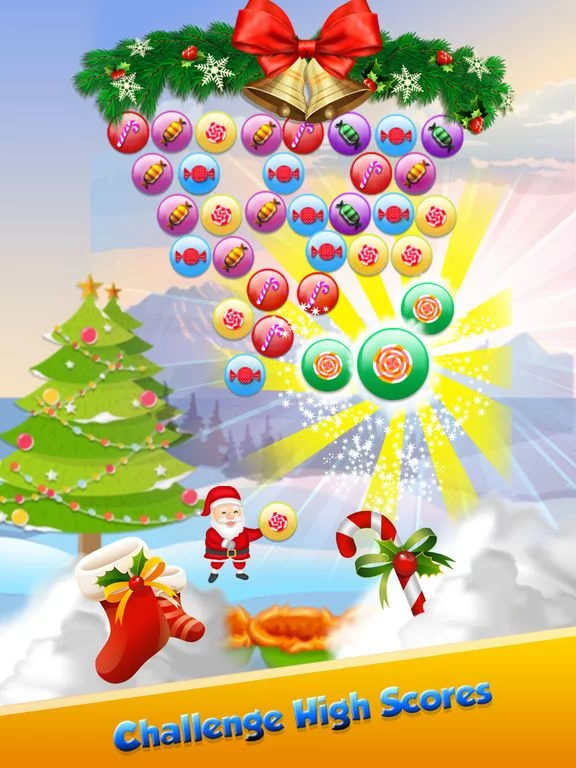 Изображение игры: Santa Christmas Bubble Shooter