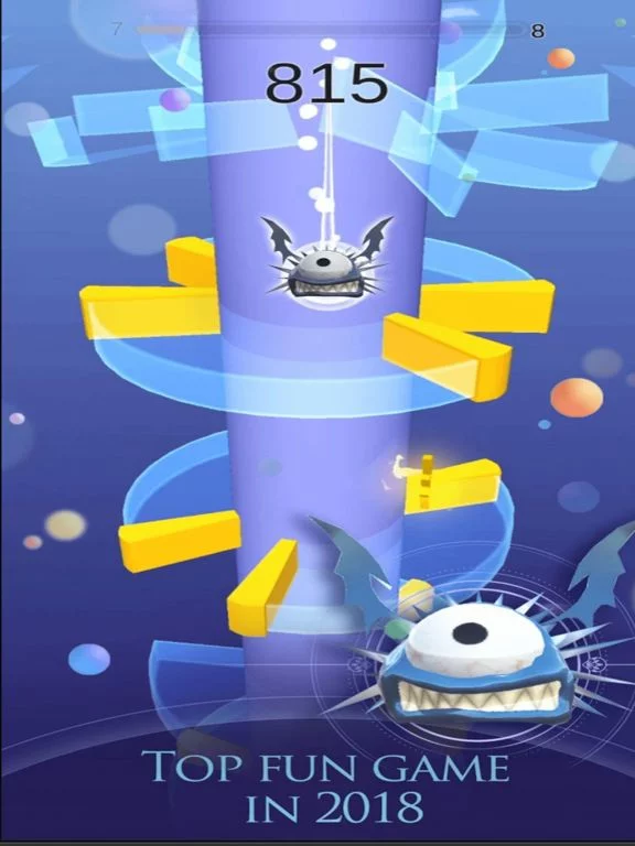 Изображение игры: Helix Monster - Scary Jump