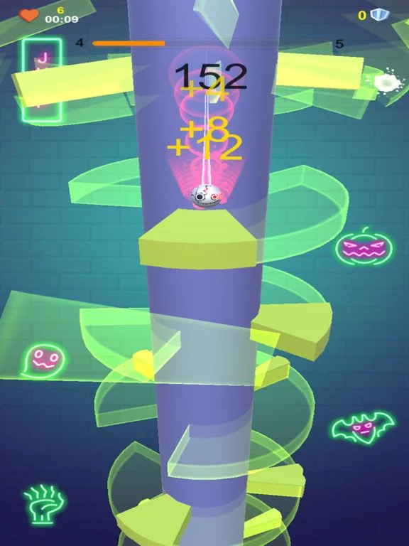 Изображение игры: Helix Monster - Scary Jump