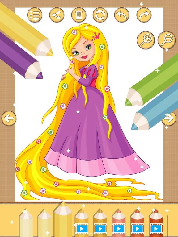 Изображение игры: Color My Sweet Little Princess