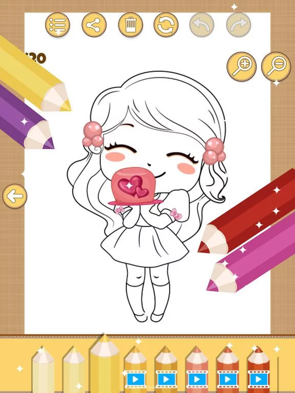 Изображение игры: Color My Sweet Little Princess