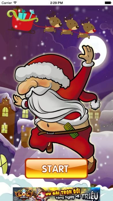 Изображение игры: Santa Run - tap tap tap