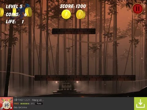 Изображение игры: Ninja Jump 2015