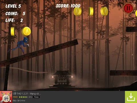 Изображение игры: Ninja Jump 2015