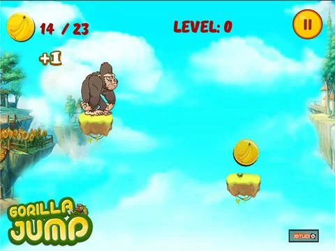 Изображение игры: Gorilla Jump 2015 - Gorilla Run