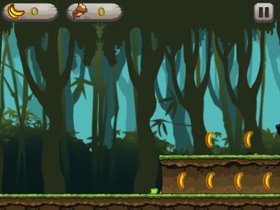 Изображение игры: Kong Run - A Jungle adventure
