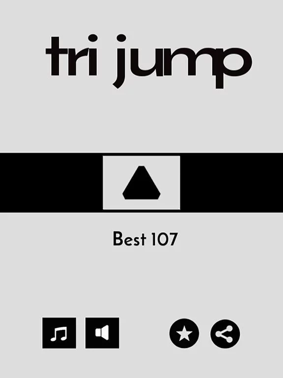 Изображение игры: tri jump triangle