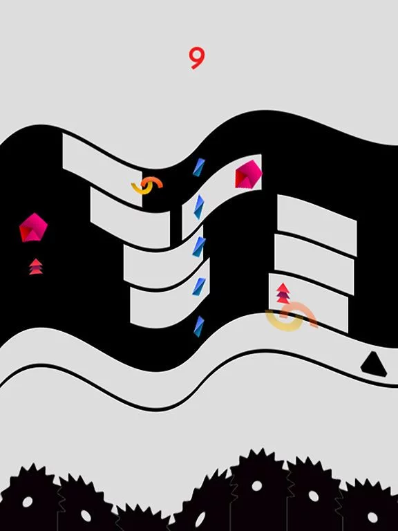 Изображение игры: tri jump triangle