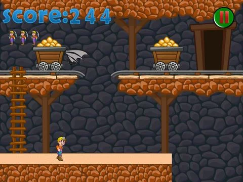 Изображение игры: Gold Mine Pitfall Escape Dash
