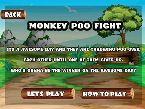 Изображение игры: Angry Monkey Mud Toss Fight