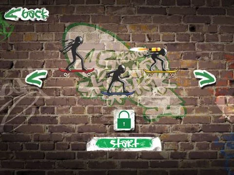 Изображение игры: Subway Stickman Skater