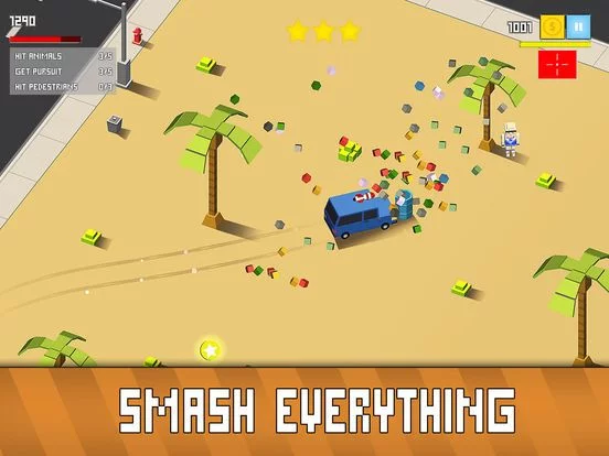 Изображение игры: Blocky Cops Smash Full