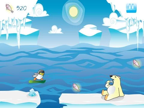 Изображение игры: Racing Tiny Penguin Dash
