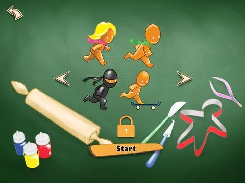 Изображение игры: Gingerbread Man Run