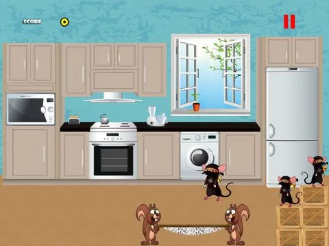 Изображение игры: Ninja Mouse Cheese Grab Mayhem