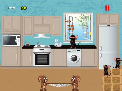 Изображение игры: Ninja Mouse Cheese Grab Mayhem