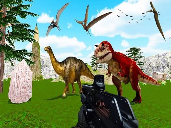 Изображение игры: Dinosaur Attack Adventure sim