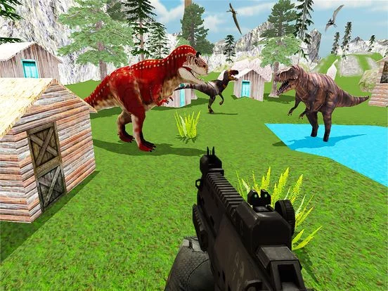 Изображение игры: Dinosaur Attack Adventure sim