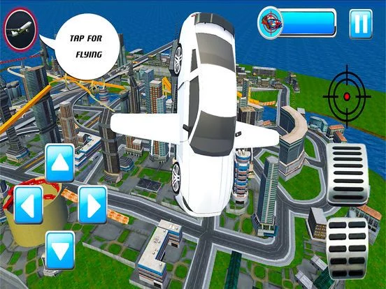 Изображение игры: Flying car driving flight sim