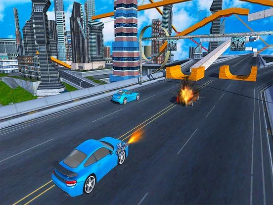 Изображение игры: Flying car driving flight sim