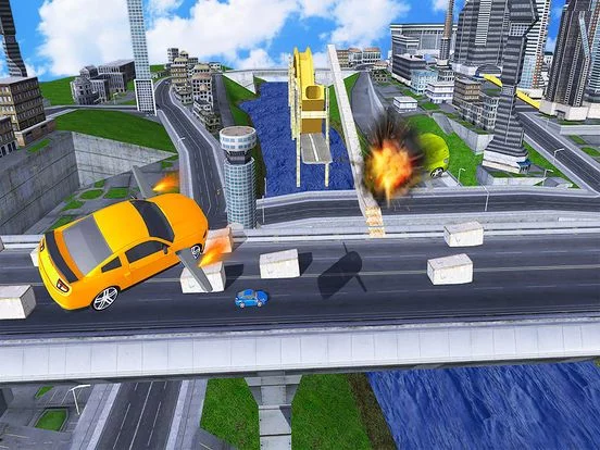 Изображение игры: Flying car driving flight sim
