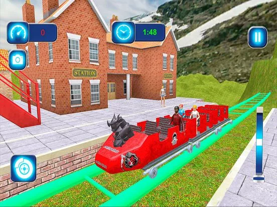 Изображение игры: Mountain Real Roller Coaster