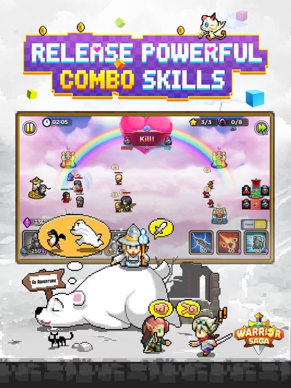 Изображение игры: Warrior Saga: Pixel Adventure